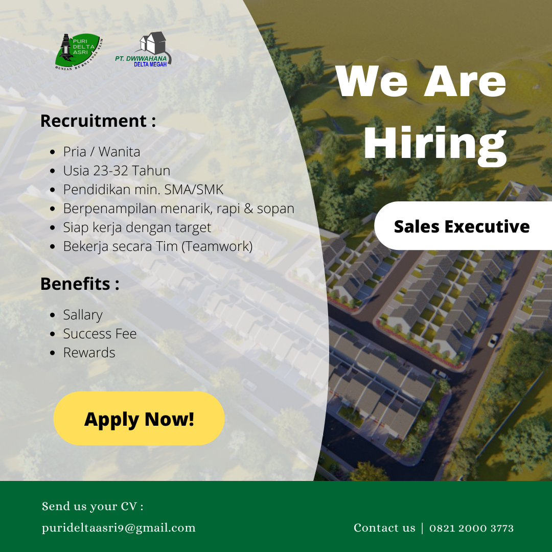 Sales Executive | Dwiwahana Delta Megah [Closed]