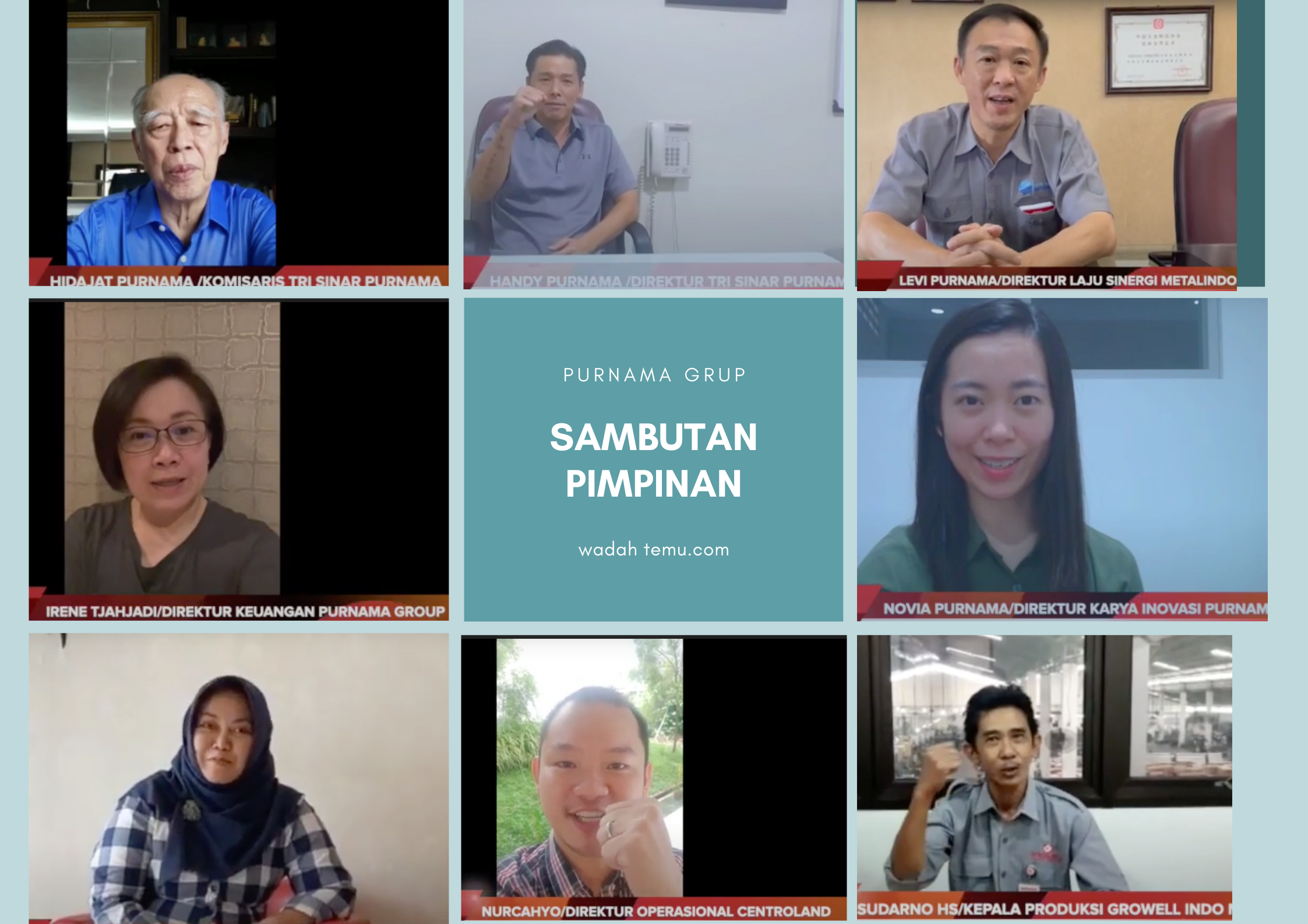 Sambutan Para Pimpinan Purnama Grup